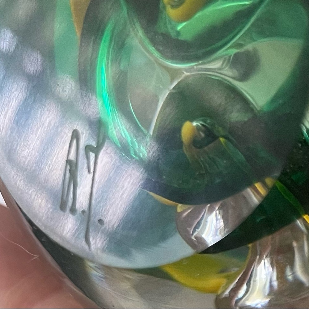Glass Paperweight by Adam Jablonski - Picture 6 of 6